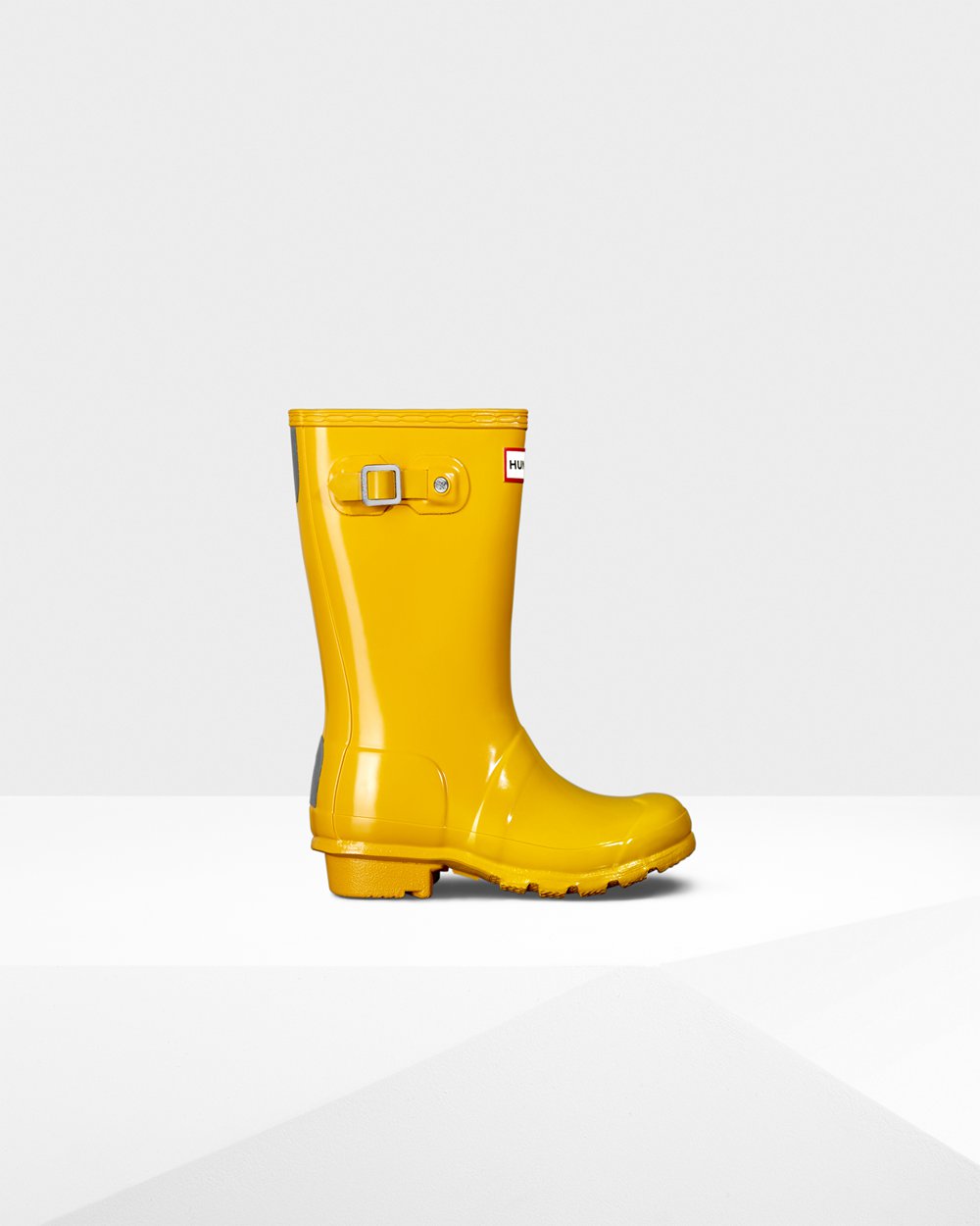 Hunter Original Big Gloss Rain Boots - Outlet Store Kids Yellow - BRFAJE589